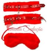 Kit Algema e Venda Pelúcia Vermelho