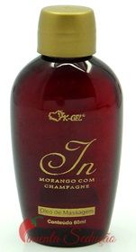 Óleo de Massagem In Morango com Champagne